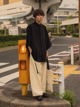 「APOCRYPHA.（アポクリファ）のアイテム（トップス）」を使った、Ryoさん（メンズ・168cm）の夏コーディネート