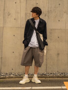 「Rams（ラムス）のアイテム」を使った、Ryoさん（メンズ・168cm）の夏コーディネート