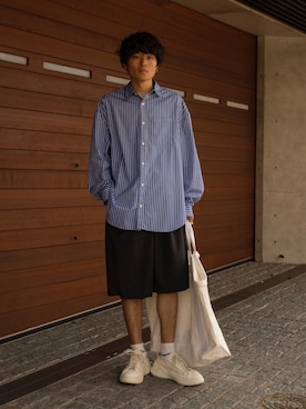 「RYO TAKASHIMA（リョウタカシマ）のアイテム（トップス）」を使った、Ryoさん（メンズ・168cm）の夏コーディネート