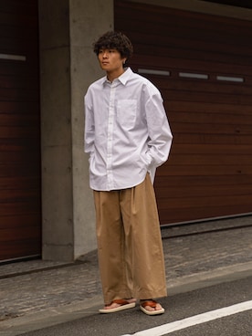 「RYO TAKASHIMA（リョウタカシマ）のアイテム（トップス）」を使った、Ryoさん（メンズ・168cm）の夏コーディネート