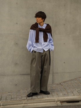 「RYO TAKASHIMA（リョウタカシマ）のアイテム（トップス）」を使った、Ryoさん（メンズ・168cm）の夏コーディネート