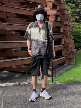 「アロハシャツ」｜Ryoさん（メンズ・168cm）の夏コーディネート