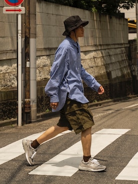 「RYO TAKASHIMA（リョウタカシマ）のアイテム（トップス）」を使った、Ryoさん（メンズ・168cm）の夏コーディネート