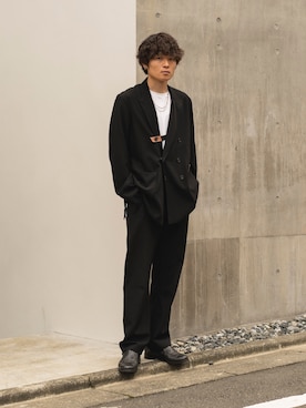 「SUNSEA（サンシー）のアイテム（ジャケット/アウター）」を使った、Ryoさん（メンズ・168cm）の秋コーディネート