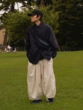 「Sillage（シアージ）のアイテム」を使った、Ryoさん（メンズ・168cm）の秋コーディネート