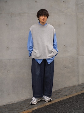 「RYO TAKASHIMA（リョウタカシマ）のアイテム（トップス）」を使った、Ryoさん（メンズ・168cm）の秋コーディネート