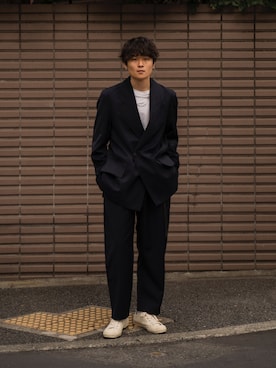 「STUDIO NICHOLSON（スタジオニコルソン）のアイテム（ジャケット/アウター）」を使った、Ryoさん（メンズ・168cm）の秋コーディネート