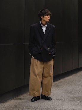 「RYO TAKASHIMA（リョウタカシマ）のアイテム（ジャケット/アウター）」を使った、Ryoさん（メンズ・168cm）の秋コーディネート
