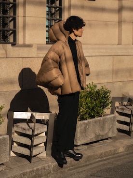 「HED MAYNER（ヘドメイナー）のアイテム（ジャケット/アウター）」を使った、Ryoさん（メンズ・168cm）の冬コーディネート