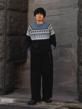 「CristaSeya （クリスタセヤ）のアイテム」を使った、Ryoさん（メンズ・168cm）の冬コーディネート