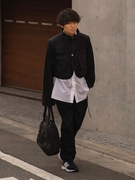 「RYO TAKASHIMA（リョウタカシマ）のアイテム（トップス）」を使った、Ryoさん（メンズ・168cm）の冬コーディネート