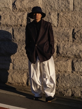 「STUDIO NICHOLSON（スタジオニコルソン）のアイテム（ジャケット/アウター）」を使った、Ryoさん（メンズ・168cm）の冬コーディネート