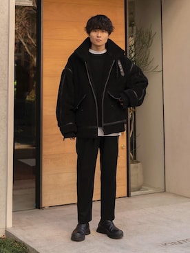 「RYO TAKASHIMA（リョウタカシマ）のアイテム（ジャケット/アウター）」を使った、Ryoさん（メンズ・168cm）の冬コーディネート