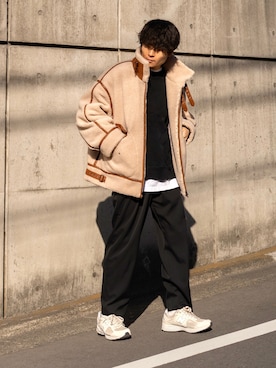 「RYO TAKASHIMA（リョウタカシマ）のアイテム（ジャケット/アウター）」を使った、Ryoさん（メンズ・168cm）の冬コーディネート