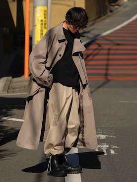 「RYO TAKASHIMA（リョウタカシマ）のアイテム（トップス）」を使った、Ryoさん（メンズ・168cm）の冬コーディネート
