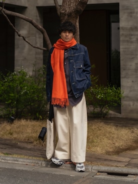 「STUDIO NICHOLSON（スタジオニコルソン）のアイテム（ジャケット/アウター）」を使った、Ryoさん（メンズ・168cm）の春コーディネート
