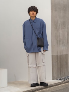 「RYO TAKASHIMA（リョウタカシマ）のアイテム（パンツ）」を使った、Ryoさん（メンズ・168cm）の春コーディネート