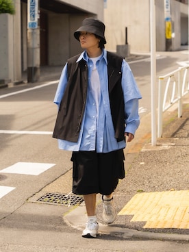 「RYO TAKASHIMA（リョウタカシマ）のアイテム（パンツ）」を使った、Ryoさん（メンズ・168cm）の春コーディネート