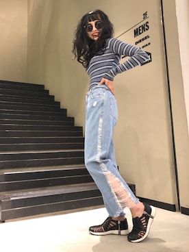 Naruさん（レディース・161cm）の春コーディネート