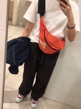 「RED KAP（レッドキャップ）のアイテム」を使った、Kiyoさん（レディース・156cm）の春コーディネート
