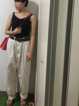 「DOCKERS（ドッカーズ）のアイテム」を使った、Kiyoさん（レディース・156cm）の秋コーディネート