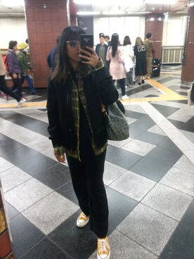 「A land（エーランド）のアイテム」を使った、mirellaさん（レディース・163cm）の秋コーディネート