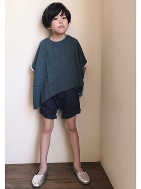 「GWZ（ジーウィズ）のアイテム」を使った、Amatonさん（キッズ・120cm）の春コーディネート