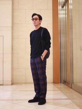 飯村淳さん(メンズ・173cm)の秋コーディネート