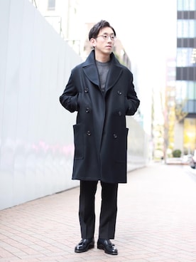 「VALET/バレット（バレット）のアイテム」を使った、飯村淳さん（メンズ・173cm）の冬コーディネート