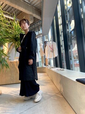 「koe（コエ）のアイテム（その他アウター）」を使った、kimさん（レディース・154cm）の冬コーディネート