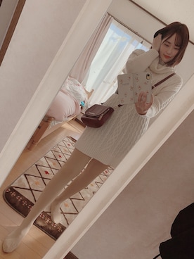 「AS KNOW AS plus（アズノゥアズプラス）のアイテム（ワンピース）」を使った、ぽんりぽさん（レディース・170cm）の秋コーディネート