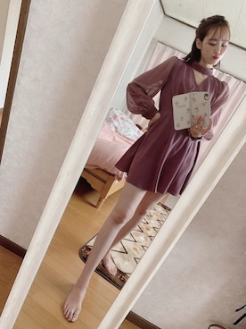 「CECIL McBEE（セシルマクビー）のアイテム（ワンピース/ドレス）」を使った、ぽんりぽさん（レディース・170cm）の春コーディネート