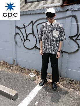 「GDC（ジーディーシー）のアイテム」を使った、GDC LOGISTICS－SHOHEIさん（メンズ・178cm）の夏コーディネート