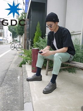「GDC（ジーディーシー）のアイテム」を使った、GDC LOGISTICS－SHOHEIさん（メンズ・178cm）の夏コーディネート