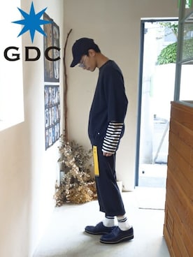 「GDC（ジーディーシー）のアイテム」を使った、GDC LOGISTICS－SHOHEIさん（メンズ・178cm）の夏コーディネート