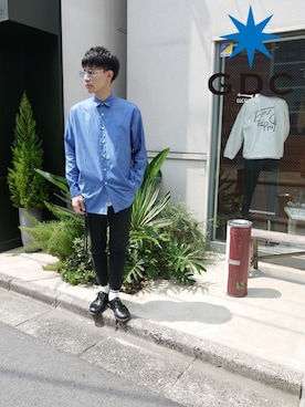 「GDC（ジーディーシー）のアイテム」を使った、GDC LOGISTICS－SHOHEIさん（メンズ・178cm）の夏コーディネート