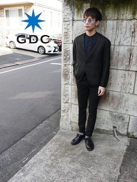 「GDC（ジーディーシー）のアイテム」を使った、GDC LOGISTICS－SHOHEIさん（メンズ・178cm）の冬コーディネート