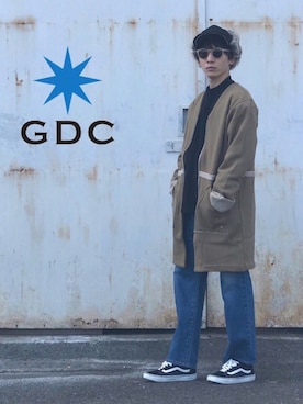「GDC（ジーディーシー）のアイテム」を使った、GDC LOGISTICS－SHOHEIさん（メンズ・163cm）の冬コーディネート