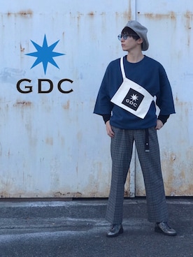 「GDC（ジーディーシー）のアイテム」を使った、GDC LOGISTICS－SHOHEIさん（メンズ・163cm）の冬コーディネート