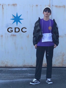 「GDC（ジーディーシー）のアイテム」を使った、GDC LOGISTICS－SHOHEIさん（メンズ・163cm）の冬コーディネート