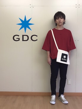 「GDC（ジーディーシー）のアイテム」を使った、GDC LOGISTICS－SHOHEIさん（メンズ・163cm）の春コーディネート