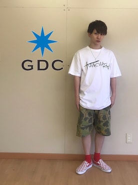 「GDC（ジーディーシー）のアイテム」を使った、GDC LOGISTICS－SHOHEIさん（メンズ・163cm）の春コーディネート