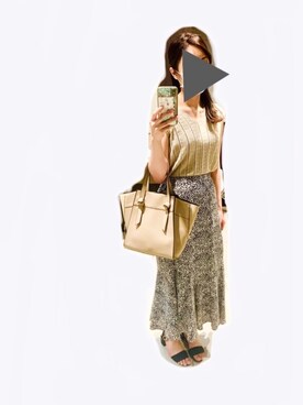 「Khaju（カージュ）のアイテム」を使った、Pさん（レディース・163cm）の夏コーディネート
