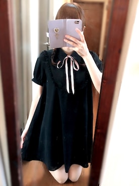 「EATME」｜「アイテム（シャツワンピース）」を使った、Sさん（レディース・158cm）の夏コーディネート