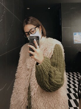 「U by SPICK&SPAN（ユーバイスピックアンドスパン）のアイテム（ジャケット/アウター）」を使った、元澤ゆうきさん（レディース・156cm）の冬コーディネート
