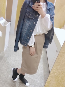 「店頭コーデ」｜RISEさん（レディース・166cm）の春コーディネート