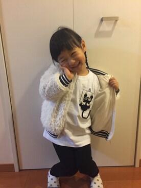 「next（next）のアイテム（ブルゾン）」を使った、soraさん（キッズ・110cm）の春コーディネート