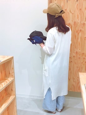 「阪急三番街」｜14+ 阪急三番街店 スタッフさん（レディース・160cm）の夏コーディネート