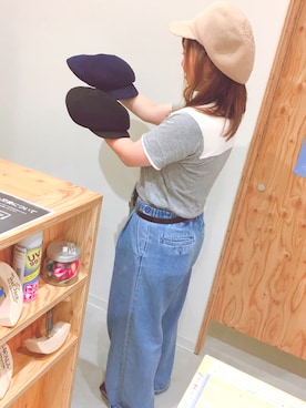 「阪急三番街」｜14+ 阪急三番街店 スタッフさん（レディース・160cm）の夏コーディネート