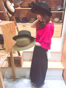 「阪急三番街」｜14+ 阪急三番街店 スタッフさん（レディース・160cm）の夏コーディネート